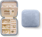 Benevolence LA Plush Velvet Jewelry Box | Travel Jewelry Case Organizer with Mirror | Featured in Oprah's Favorite Things | B