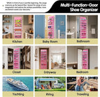 Kotkn 10 Tier Over The Door Organizer - Heavy Duty Hanging Storage Rack with Sturdy Oxford Fabric, Holds 20+ Pairs of Footwea