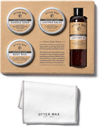 Otter Wax Leather Care Kit | 100% All-Natural Leather Care Products | Made In The USA | Includes Saddle Soap & Leather Salve 