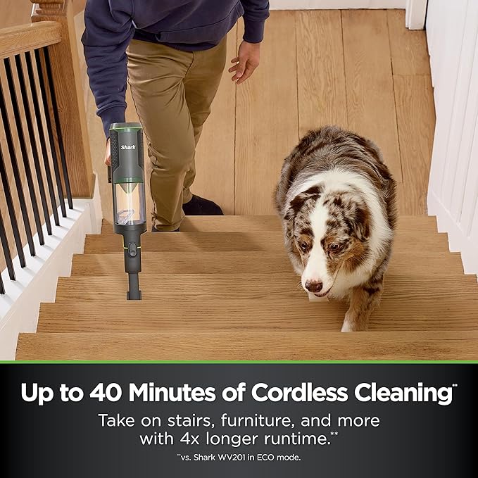 Shark PowerBoost Cordless 2-in-1 Car/Home Handheld PowerVac, Powerful Suction, 40 Minute Runtime, Portable, 3 Cleaning Modes,