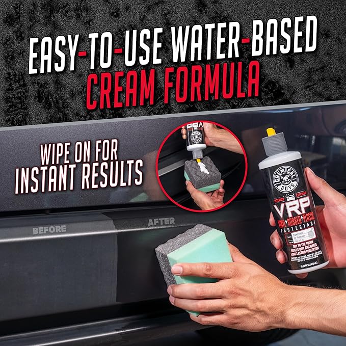 Chemical Guys VRP Vinyl, Rubber, and Plastic Dressing - Tire Dressing, Non-Greasy, Dry-to-the-Touch Shine for Tires, Trim, an