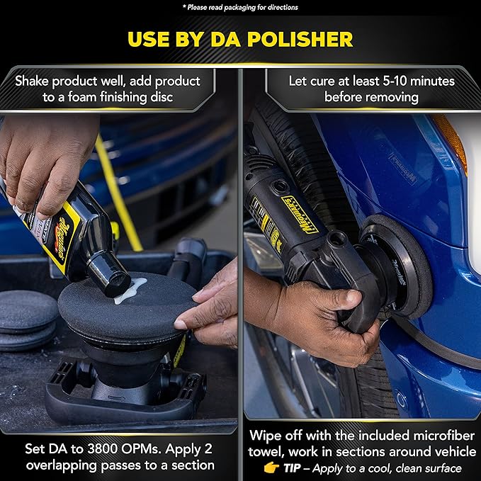 Meguiar's Ultimate Liquid Wax, Improved Liquid Car Wax Formula for Durable Protection that Shines, Premium Towel and Applicator Pad Car Accessories Included, 16 Oz Bottle