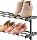 Whitmor 4 Tier Adjustable Shoe Rack - Organizer for 24 Pairs, Easy Assembly, Entryway