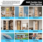 Kotkn 10 Tier Over The Door Organizer - Heavy Duty Hanging Storage Rack with Sturdy Oxford Fabric, Holds 20+ Pairs of Footwea