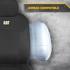 Cat® MeshFlex Automotive Seat Covers for Cars Trucks and SUVs (Set of 2) – Black Car Seat Covers for Front Seats, Truck Seat 
