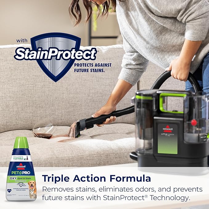 BISSELL® Little Green® Max Pet SmartMix Portable Carpet and Upholstery Deep Cleaner, Car/Auto Detailer, with SmartMix Technol