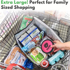 Creative Green Life XL Insulated Reusable Grocery Bags (2-Pack) - Premium Quality Cooler Bags with Hard Bottom Insert, Stands