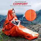 Emergency Sleeping Bag for Survival Gear and Supplies Life Bivy Sack Waterproof Mylar Emergency Blankets for Survival Kit Car