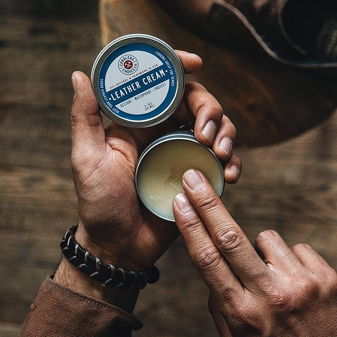 Cobbler's Choice Co. Finest Quality All Natural Leather Cream - Made with Triple Filtered BeesWax