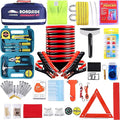 Roadside Assistance Emergency Kit - Car Emergency Kit with Jumper Cables (Upgraded) Emergency Roadside Kit for Car 142 Pieces