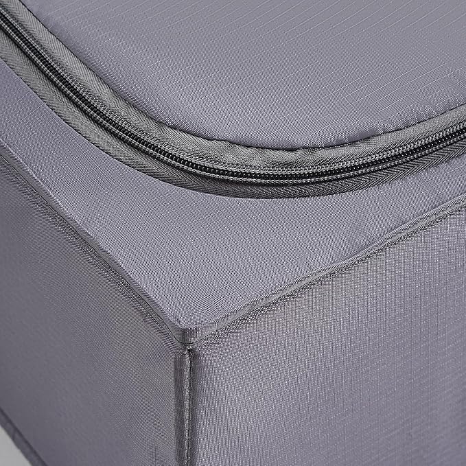 TYEERS Under Bed Storage Containers, Durable Fabric, Washable, Collapsible, Under Bed Storage Bins for Clothes, Blankets, She