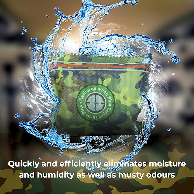 Reusable Gun Safe Dehumidifier - The Ultimate Desiccant Bags Solution for Gun Safes, Closets, and More (8-Pack) - Prevent Exc
