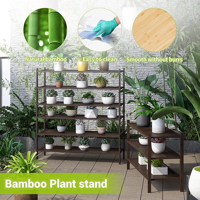 BMOSU 3-Tier Bamboo Extended Shoe Rack Premium Stackable Shoe Shelf Storage Organizer for Hallway Closet Living Room Entryway