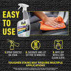 CLR Brands Automotive Carpet, Upholstery & Fabric Cleaner, 22 oz. Spray Bottle, Fast-Acting Stain Remover, Cleans Mud, Coffee