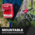 Small First Aid Kit for Car, Travel & Home - Emergency Kit for Hiking, Camping, Backpacking and Outdoors - Includes Zip Stitc