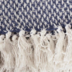 DII 100% Cotton Basket Weave Throw for Indoor/Outdoor Use Camping Bbq's Beaches Everyday Blanket, 50 x 60, Woven Stripe