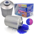 800 Gram Gun Safe Dehumidifier, 1 Pack of 1.77 LBS Rechargeable Dehumidifier Blue to Pink Silica Gel Desiccant Moisture