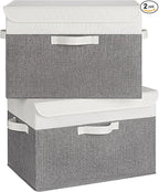 GRANNY SAYS Large Storage Bins with Lids, Collapsible Storage Box, Storage Basket for Shelves, Decorative Storage Bins, Toy S