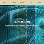 BATTILO HOME Teal Blue Throw Blanket for Couch, Decorative Throw Blanket for Sofa Bed Room Home Decor, 50"x60"
