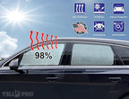 Side Window Rear Seat 2nd Row Sunshade Custom Fit for 2020 2021 2022 2023 2024 2025 2026 Chevrolet Silverado 2500 3500, Double Cab 4Dr 4Door, UV Reflector Sun Protection Accessories (Set of 2)