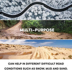 Boulder Tools Adjustable Anti-Slip Tire Chains for Car, Truck, SUVs - Compatible for (7.2-11.6 inch) Tires, Easy Install and 