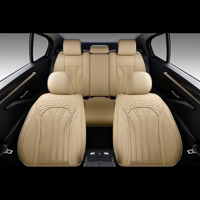 FLORICH Rear Seat Covers Leather Car Seat Covers Waterproof Back Seat Cover Automotive Seat Covers Universal Seat Cushion Pro