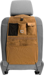 Carhartt Universal Nylon Duck Automotive Seat Back Organizer, Organization for Work and Kids, Carhartt Brown