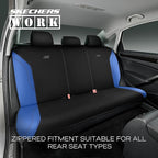 Skechers Car Seat Covers, Work Leather Seat Covers 5-Times Stronger Built-in Webbing, Oxford Fabric Seat Cover Full Sets, Air