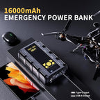 UIBI X5 Car Jump Starter with Air Compressor, 2000A Car Battery Jump Starter with 150PSI Tire Inflator Portable, Battery