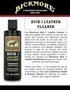 Leather Boot Care Kit - Bick 1 Cleaner, Bick 4 Conditioner, Gard-More Water Repellent Spray & Cloth - Made in USA - Shoe Care