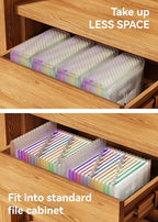 ABC life 12 Pockets Accordion File Organizer Expanding File Folders, Portable Monthly Bill Receipt Document Organiser, Expand