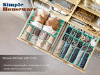 Simple Houseware 4-Pack Drawer Organizer Set - Closet Dividers for Underwear, Socks, Bras, Scarves, Ties - Foldable Non-Woven