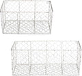 DII Chicken Wire Collection Farmhouse Vintage Wall Baskets, Assorted Basket, Antique White