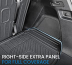 Cargo Mat for Honda Pilot 2026 2025 2024 2023, All Weather TPE Trunk Mat with Backrest Mat Left Storage Tray Mat Car Accessories for Pilot (Cargo Mat with Backrest Mats)