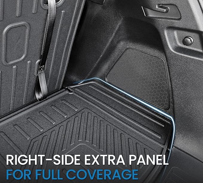 Floor Mats Cargo Mat for Honda Pilot 2026 2025 2024 2023, All Weather TPE Cargo Liner Trunk Mat with Backrest Mat Door Sill Protectors Car Accessories for Pilot (Floor Mats Set)