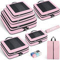 Compression Packing Cubes for Travel, Lightweight Vacation Travel Essentials, Travel Accessories for Suitcase Organizer Bags 