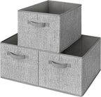 GRANNY SAYS Closet Storage Bins, Storage Baskets for Organizing, Fabric Storage Bins with Handles, Clothing Storage Container