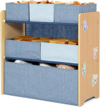 Delta Children - GapKids 6 Bin Toy Organizer - Greenguard Gold Certified, Indigo Blue