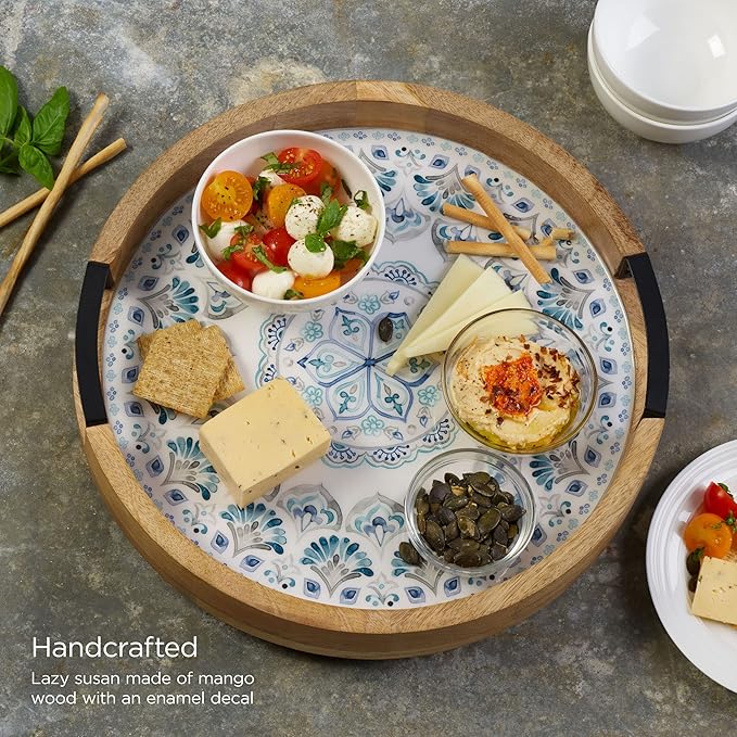 Gourmet Basics by Mikasa Addison Lazy Susan Serving Tray, 14-Inch
