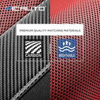 PIC AUTO Car Seat Covers - High Back Front Seat Covers, Sports Carbon Fiber Mesh Design, Universal Fit, Airbag Compatible (Re