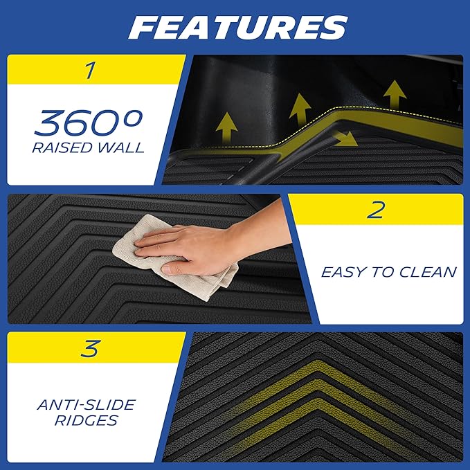 Michelin Premier Series Trunk Liner for 2024-2026 Tesla Model 3 Highland, All-Weather Trunk Mat, Custom Fit, Durable TPE, Cargo Mat, Non-Slip Cargo Liner