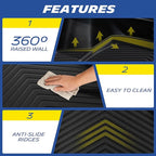 Michelin Premier Series Trunk Liner for 2024-2026 Tesla Model 3 Highland, All-Weather Trunk Mat, Custom Fit, Durable TPE, Cargo Mat, Non-Slip Cargo Liner
