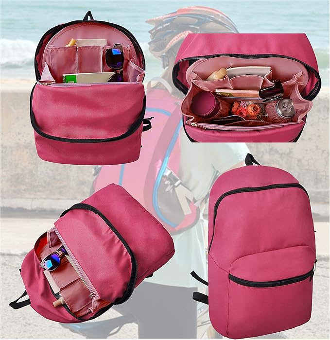 Vercord Backpack Organizer Insert Liner Hanging Travel Bag in Bag with Many Pockets