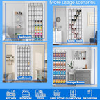 over the door shoe organizer,2025 upgraded,shoe organizer,35 Huge pockets,over door shoe organizer,Store size 13 shoes,shoe o