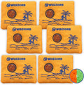 50g x 6 Packs Rechargeable Desiccant Packs, Orange Indicating Silica Gel Packets, Moisture Absorber for Storage, Seeds, 3D