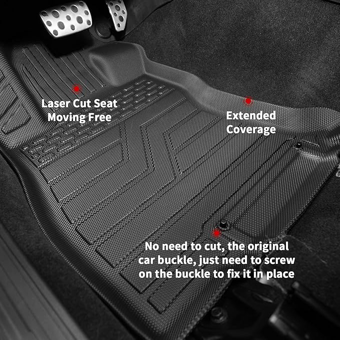 Floor Mats Compatible with 2019-2024 Subaru Forester Cargo Mat Trunk Liner TPE All Weather Back Seat Cover Protector 2023 Forester Accessories (Trunk Mat+Backrest Mats+Floor Mats)