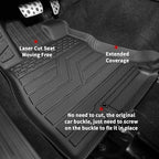 Floor Mats Compatible with 2019-2024 Subaru Forester Cargo Mat Trunk Liner TPE All Weather Back Seat Cover Protector 2023 Forester Accessories (Trunk Mat+Backrest Mats+Floor Mats)