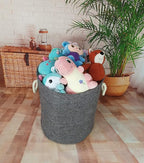 Round Laundry Basket Storage Bins Nursery Hamper Gift Baskets for Home,Office,Home Decor