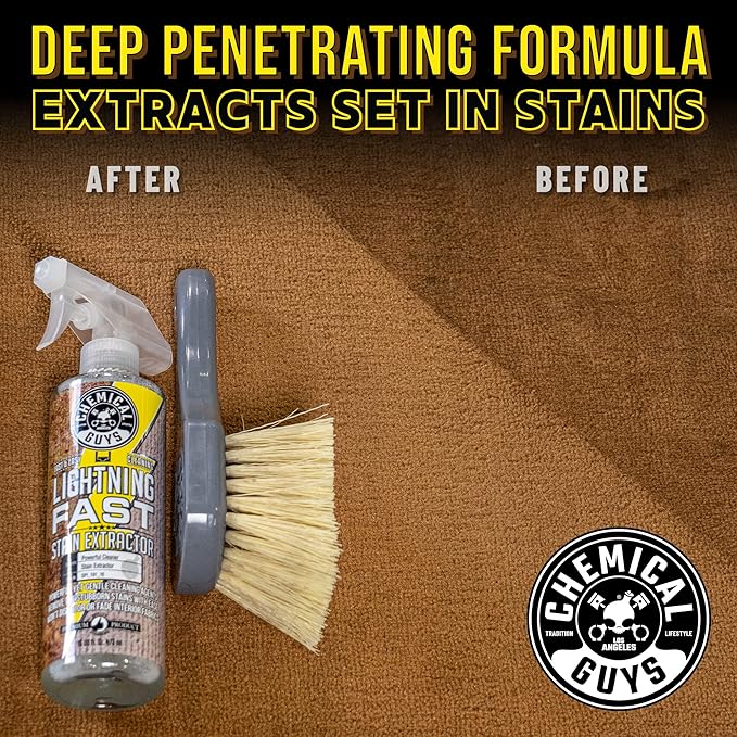 Chemical Guys Lightning Fast Carpet and Upholstery Stain Extractor, (Fabric, Upholstery, & Carpet), Safe for Cars, Home, Offi