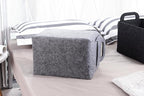 Minoisome Storage Basket Felt Storage Bin Collapsible& Convenient Box Organizer with Carry Handles for Office Bedroom Closet 
